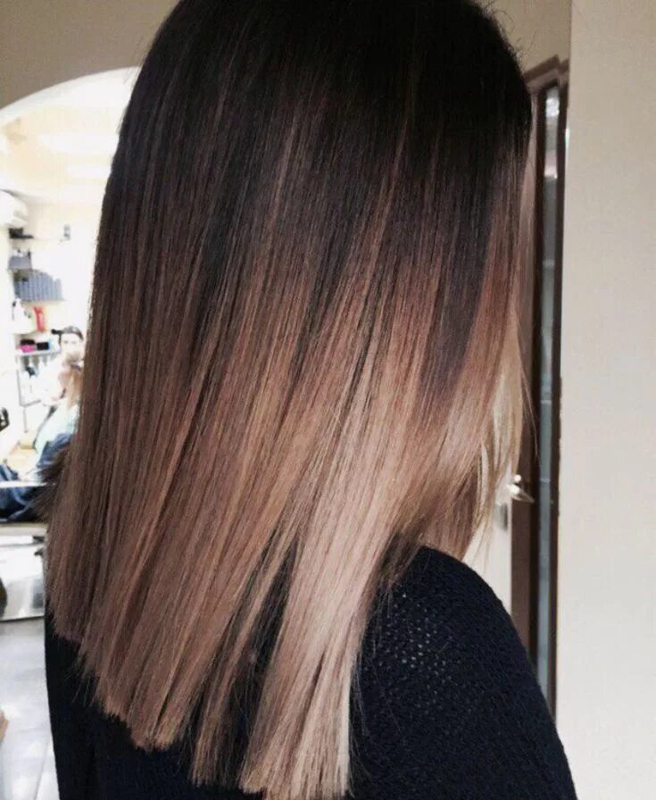 Растяжка цвета на темных фото Pin by leah on haiiirr ♀ Ombre hair color, Trendy hair color, Brunette hair colo