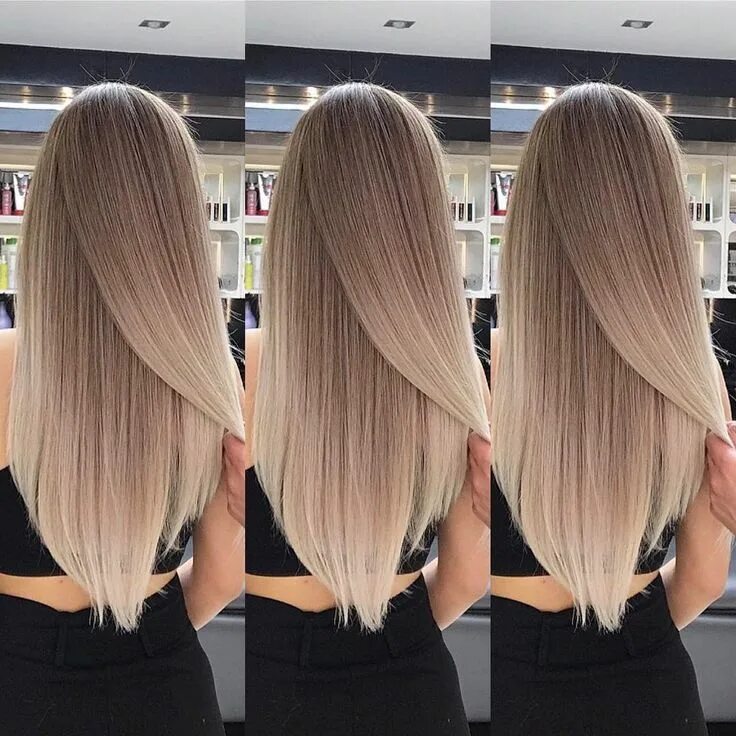 Растяжка цвета на волосах фото Окрашивание Blonde hair color, Balayage hair, Blonde hair looks