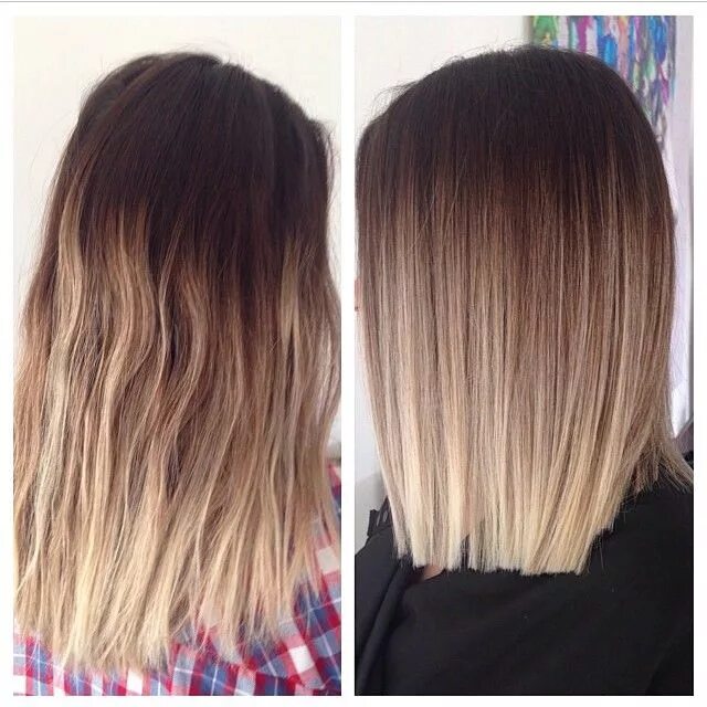 Растяжка волос окрашивание фото на средние ombre lob - Google Search Balayage hair, Hair lengths, Hair styles