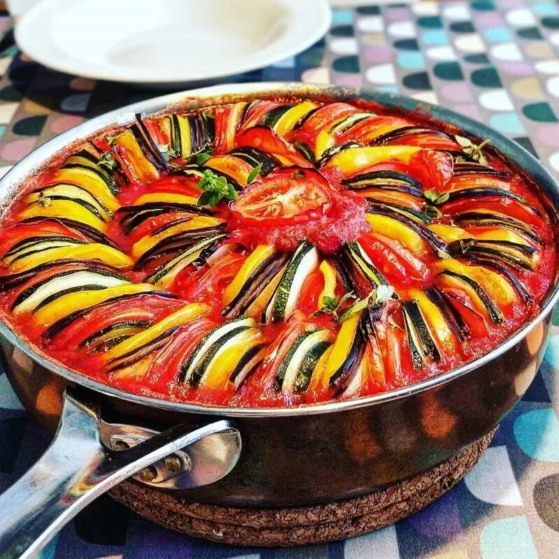 Рататуй рецепт с фото на сковороде Ratatouille opskrifter GastroFun.dk