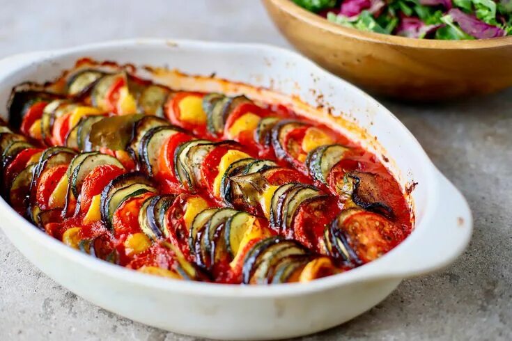 Рататуй с овощами фото Baked Ratatouille Tian - food to glow Recipe Ratatouille, Vegetarian recipes, Re