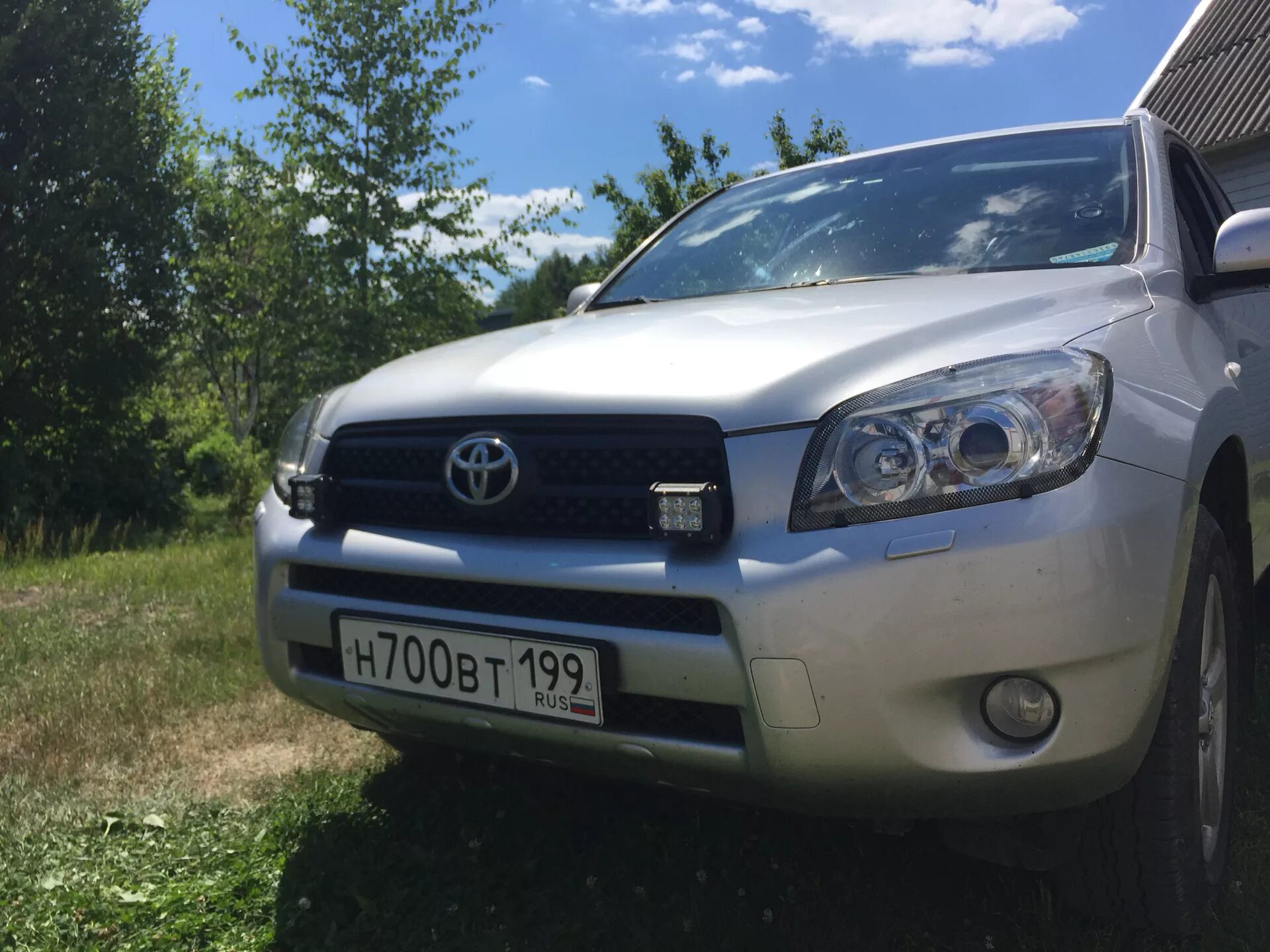 Рав тюнинг фар 3. Защита фар головного света - Toyota RAV4 (III), 2 л, 2008 года аксессуары DRI