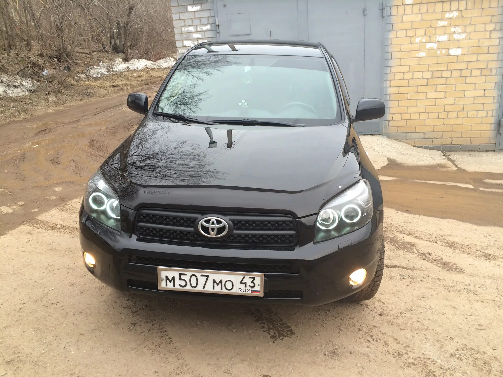 Рав тюнинг фар Ангельские глазки - Toyota RAV4 (III), 2 л, 2008 года стайлинг DRIVE2