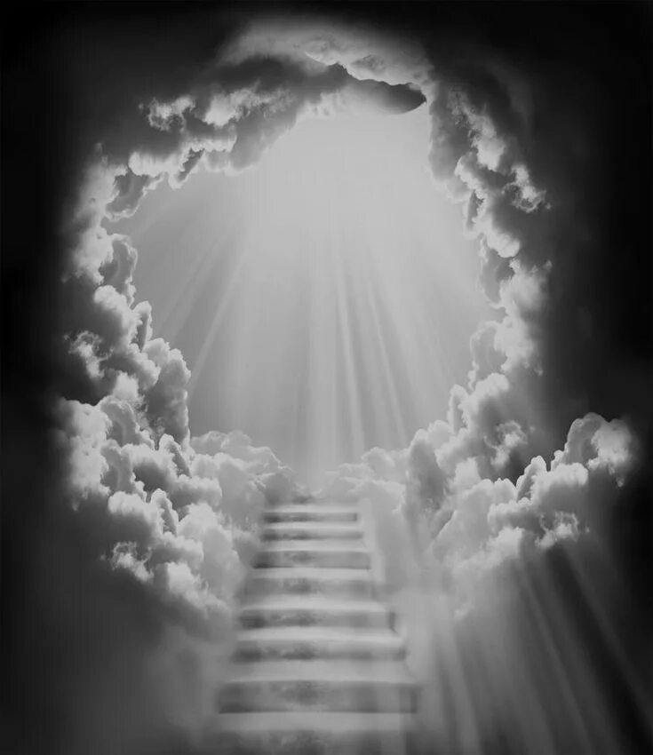 Stairs in sky to heaven Иллюстрация Stock Adobe Stock