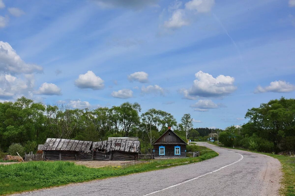 Рай у дороги село супонь 55а фото Деревенька у дороги. :: Валера39 Василевский. - Социальная сеть ФотоКто