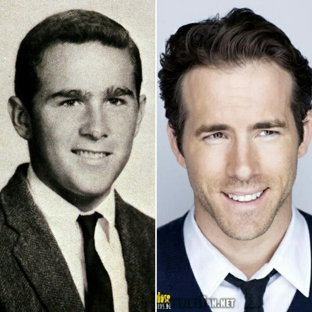 Райан рейнольдс фото до и после пластики George hw Bush and Ryan Reynolds - Imgur