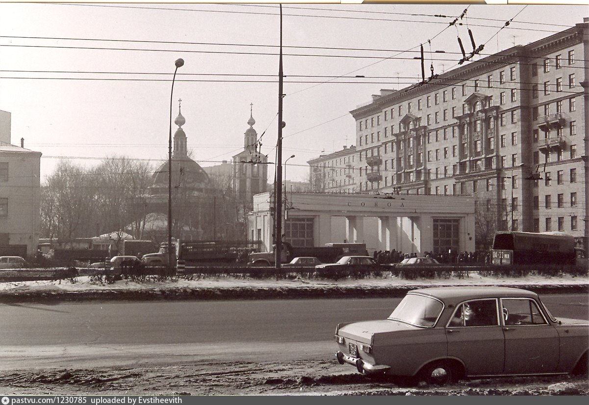 Район аэропорт москва старые фото Ленинградский проспект. Наземный вестибюль станции метро "Сокол" - Фотографии пр