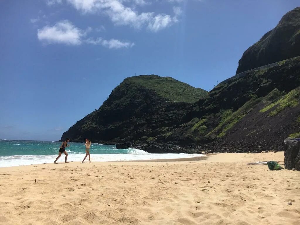 Район фото пляжей Makapuu Beach Park вблизи Waimānalo Beach Соединённые Штаты Америки, Оаху - темп