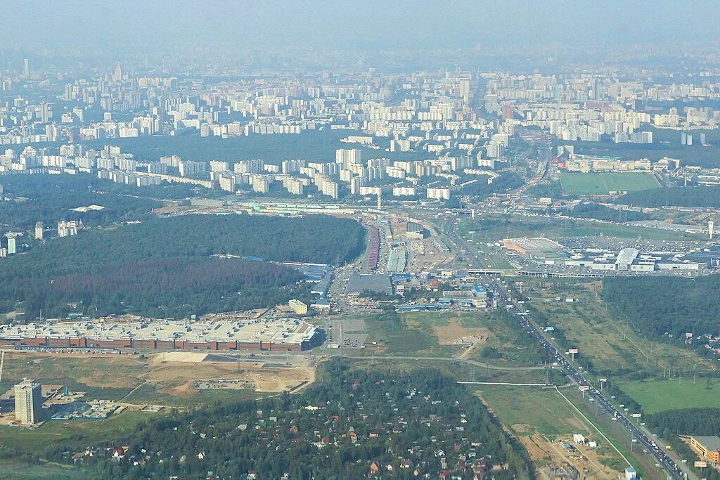 Район внуково москва фото Небо Москвы, Внуково и окрестностей ... Внуково на Раёнзе