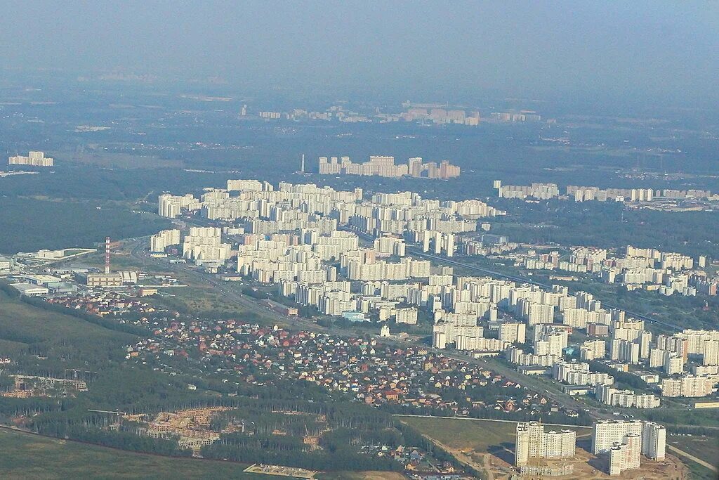 Район внуково москва фото Небо Москвы, Внуково и окрестностей ... Внуково на Раёнзе