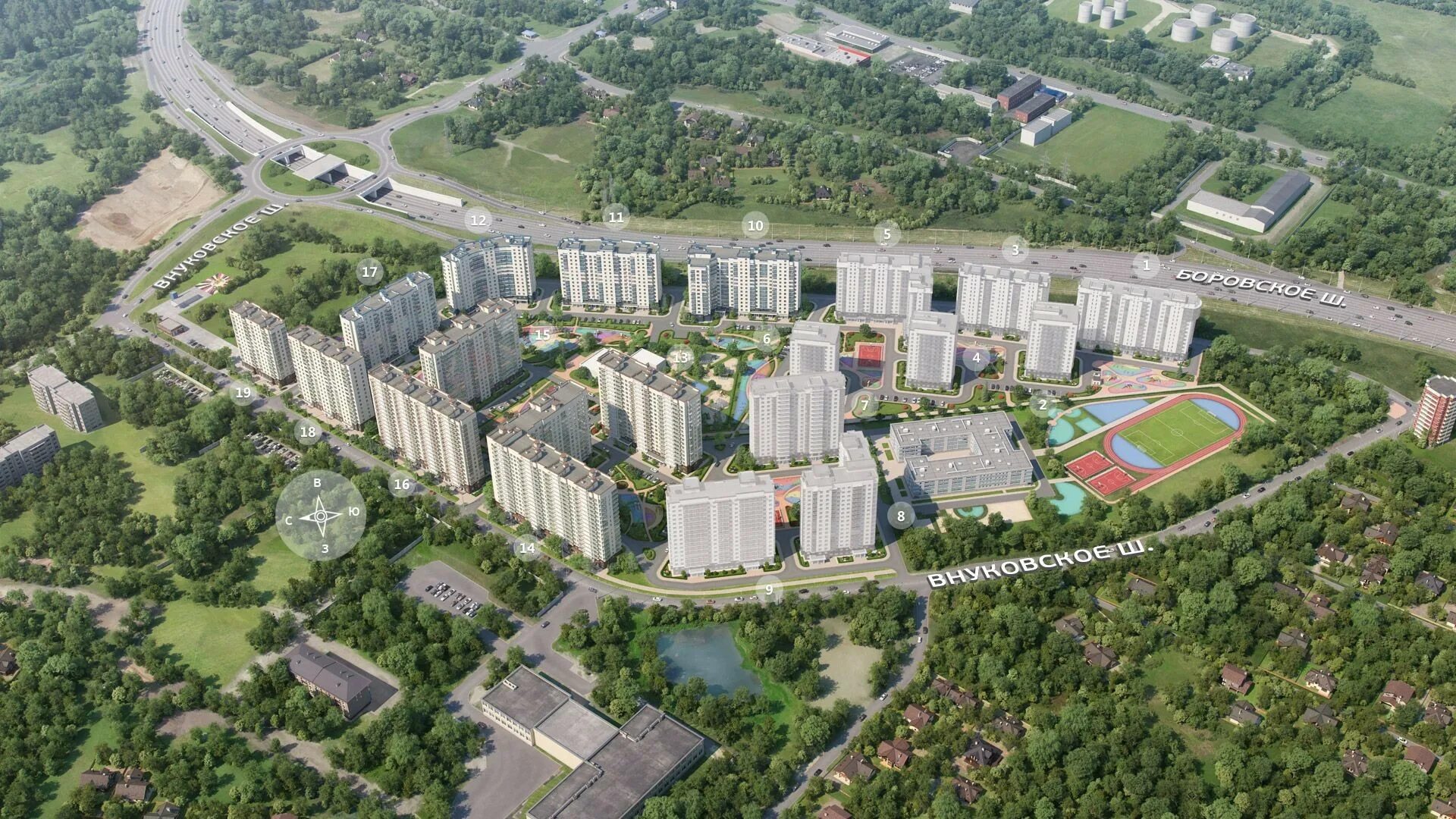 Район внуково москва фото Купить 1-комнатную квартиру, 33 м² по адресу Москва, Новомосковский администрати