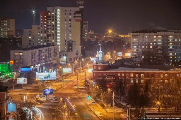 Районы барнаула фото Ночные фотографии Соборной площади в Барнауле и окрестностей Архитектура храмов 