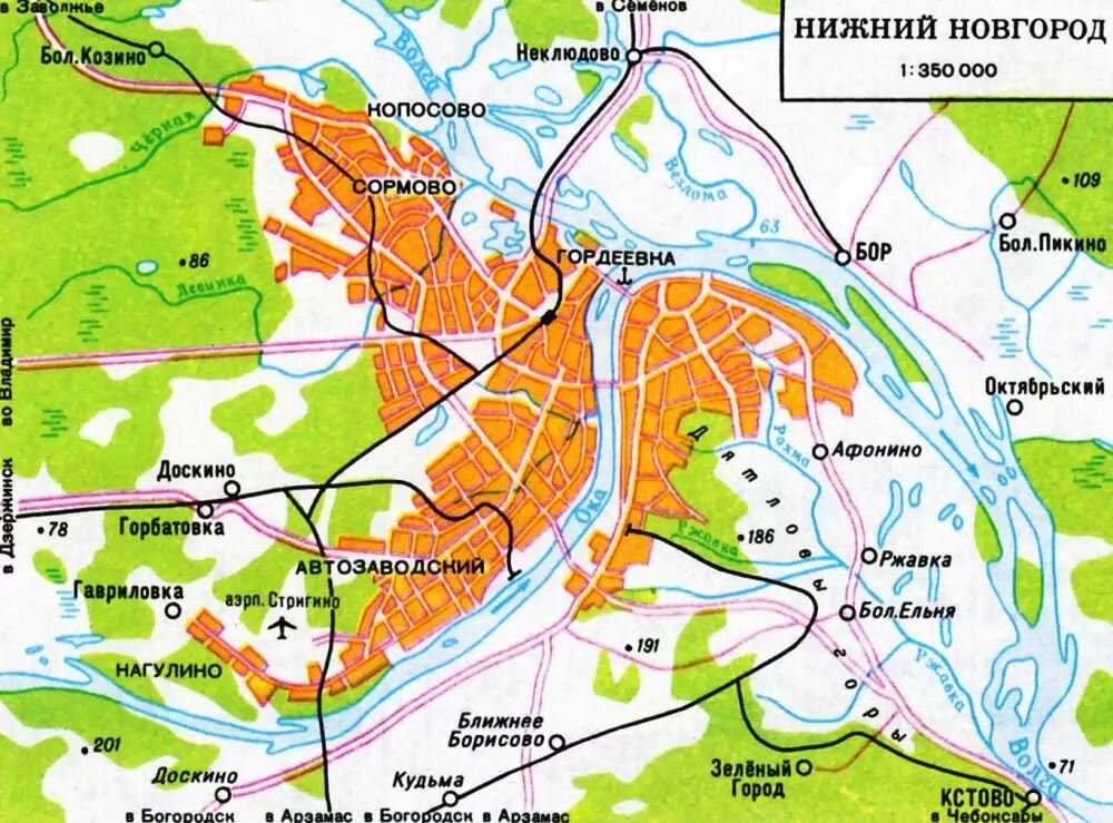 Районы нижнего новгорода фото Карта нижнего с домами: найдено 89 изображений