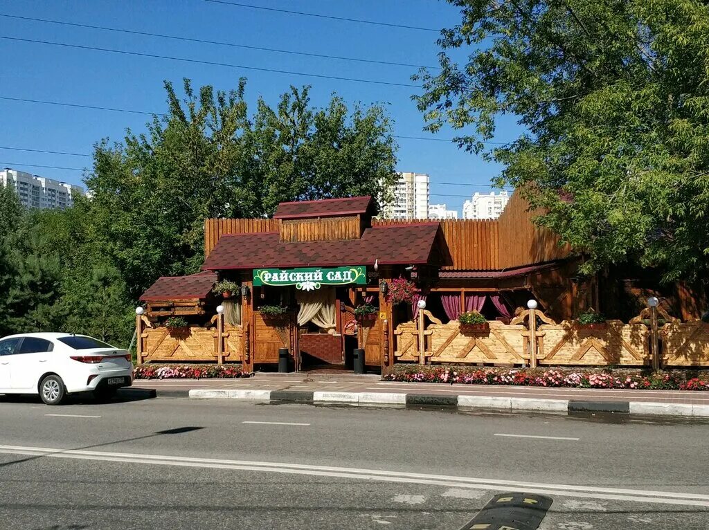 Райский сад ул панфилова с3б фото Panorama: Rajskiy Sad, restaurant, Химки, улица Панфилова, с3Б - Yandex Maps