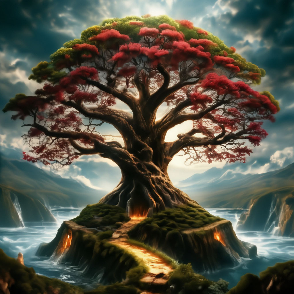 Райское дерево фото "The mysterious paradise tree" - image created in Shedevrum