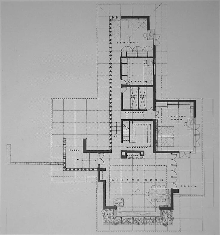 Райт дома планировки Wright Chat :: View topic - Goetsch-Winckler Usonian house Usonian house, Frank 