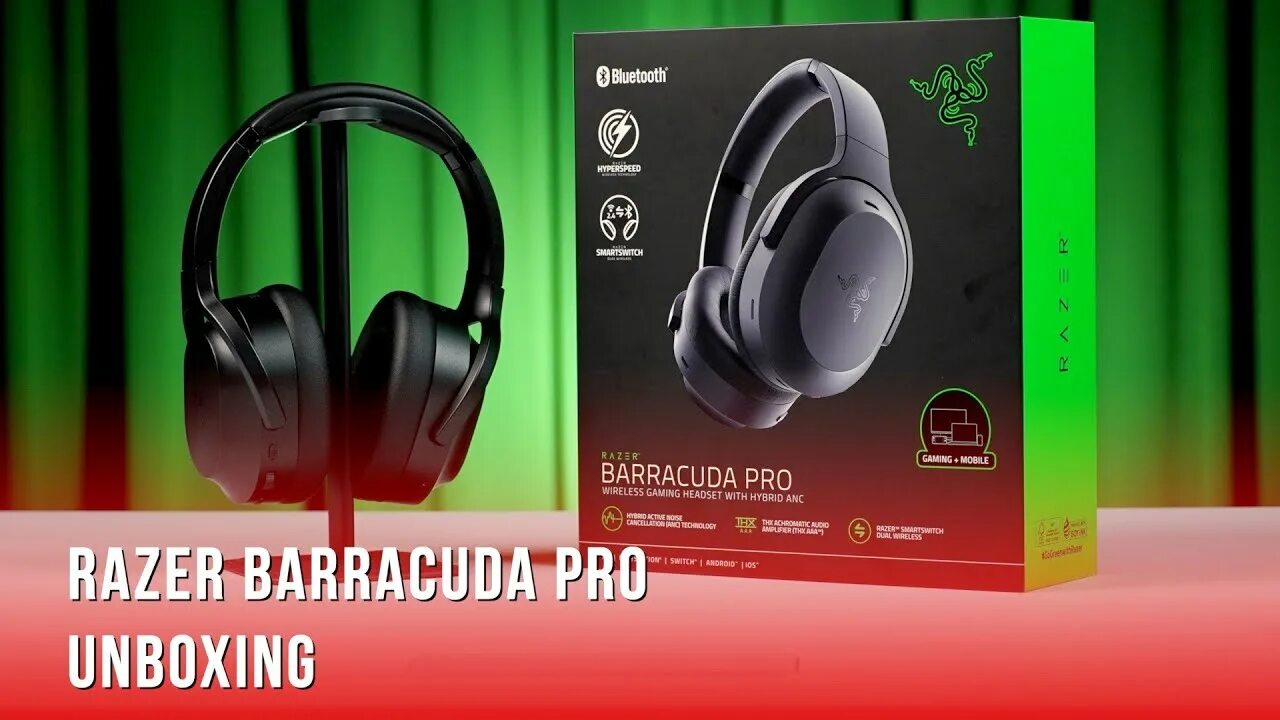 Райзер барракуда как подключить к пк Razer Barracuda Pro: Unboxing The New Premium Wireless Gaming Headset - YouTube