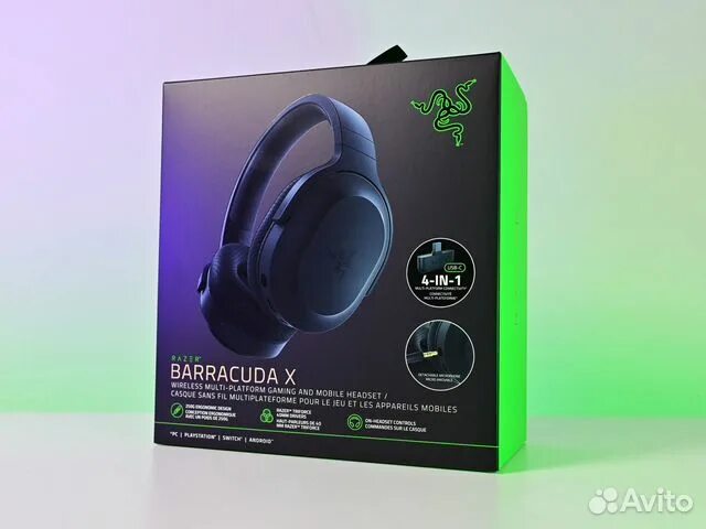 Райзер барракуда как подключить к пк Игровые Наушники razer barracuda X 2022 купить в Челябинске Электроника Авито