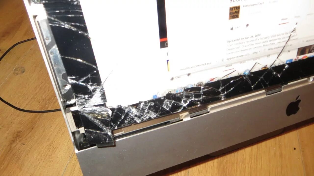 Разбил экран телефона как подключить к компьютеру Smashed iMac disaster - broken screen - YouTube