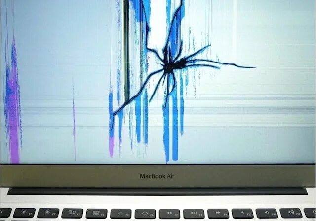 Разбил экран телефона как подключить к компьютеру Сломанные дисплеи MacBook как новый вид изобразительного искусства - Яблык: техн