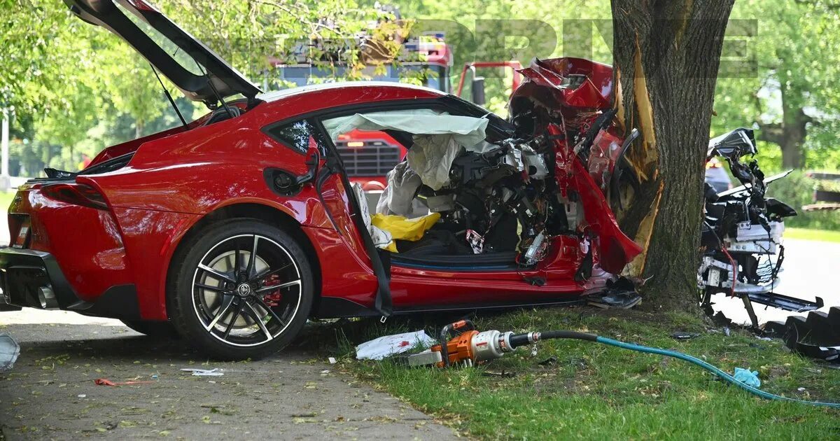 Разбили авто фото Новую Toyota Supra разбили во время тест-драйва (фото)