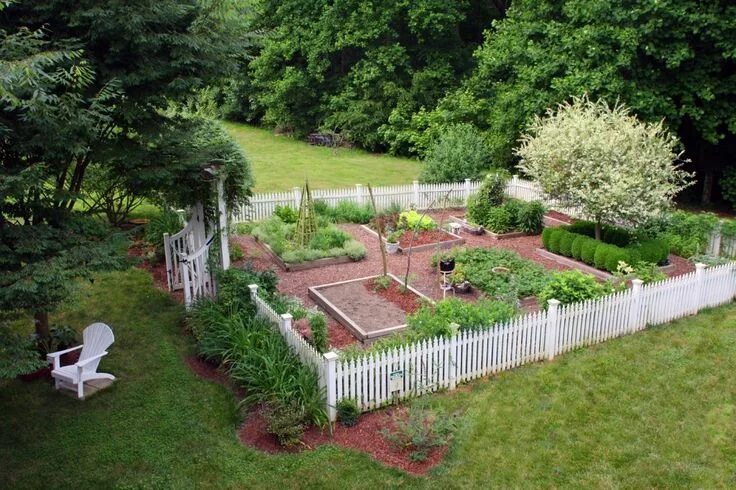 Разбить сад на участке фото Lovely Vegetable garden design, Garden layout, Garden fencing