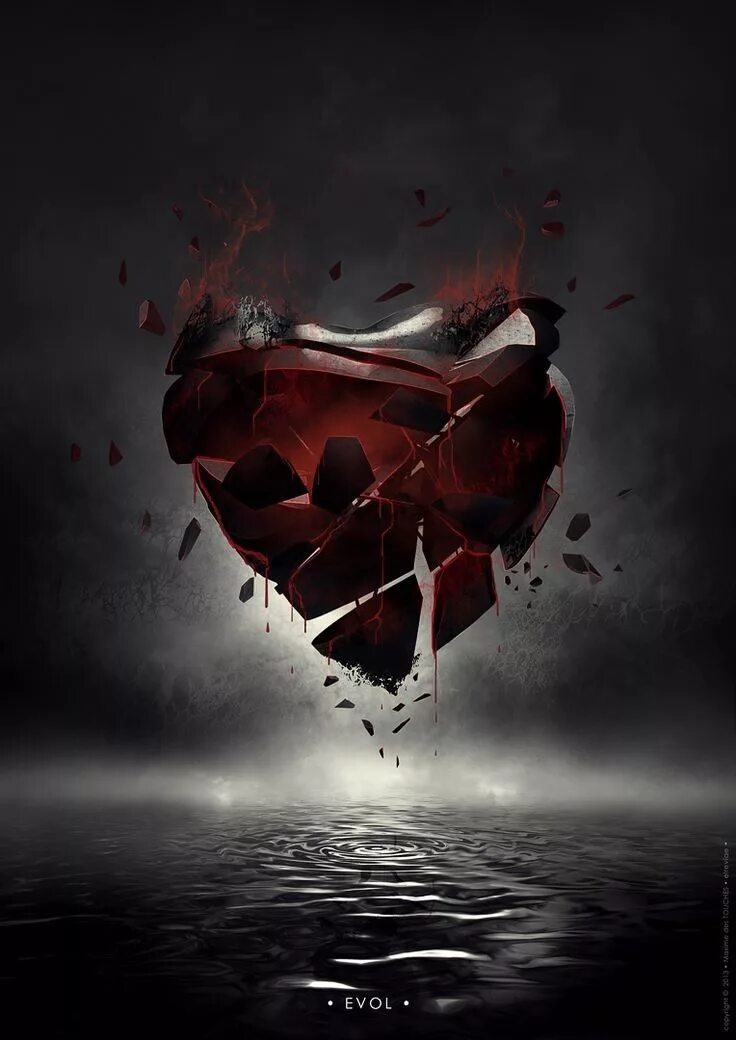 Разбитое сердце фото Art and Poetry: HEART-BREAK Broken heart art, Broken heart pictures, Broken hear