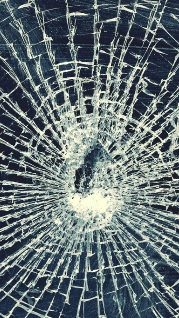 Разбитое стекло фото на телефон обои Cracked Glass Window Wallpaper