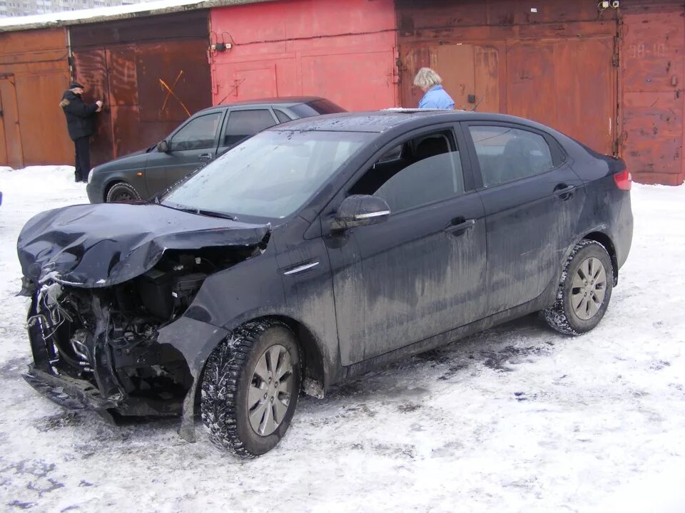 Разбитые киа рио фото Падший призрак - KIA Rio (3G), 1,6 л, 2011 года просто так DRIVE2