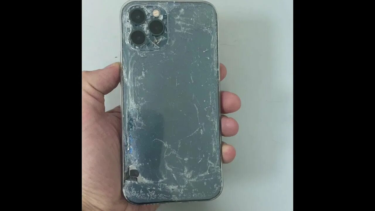 Разбитый айфон 15 про макс фото IPhone 12 pro разбит в хлам Broken IPhone 12 pro - YouTube