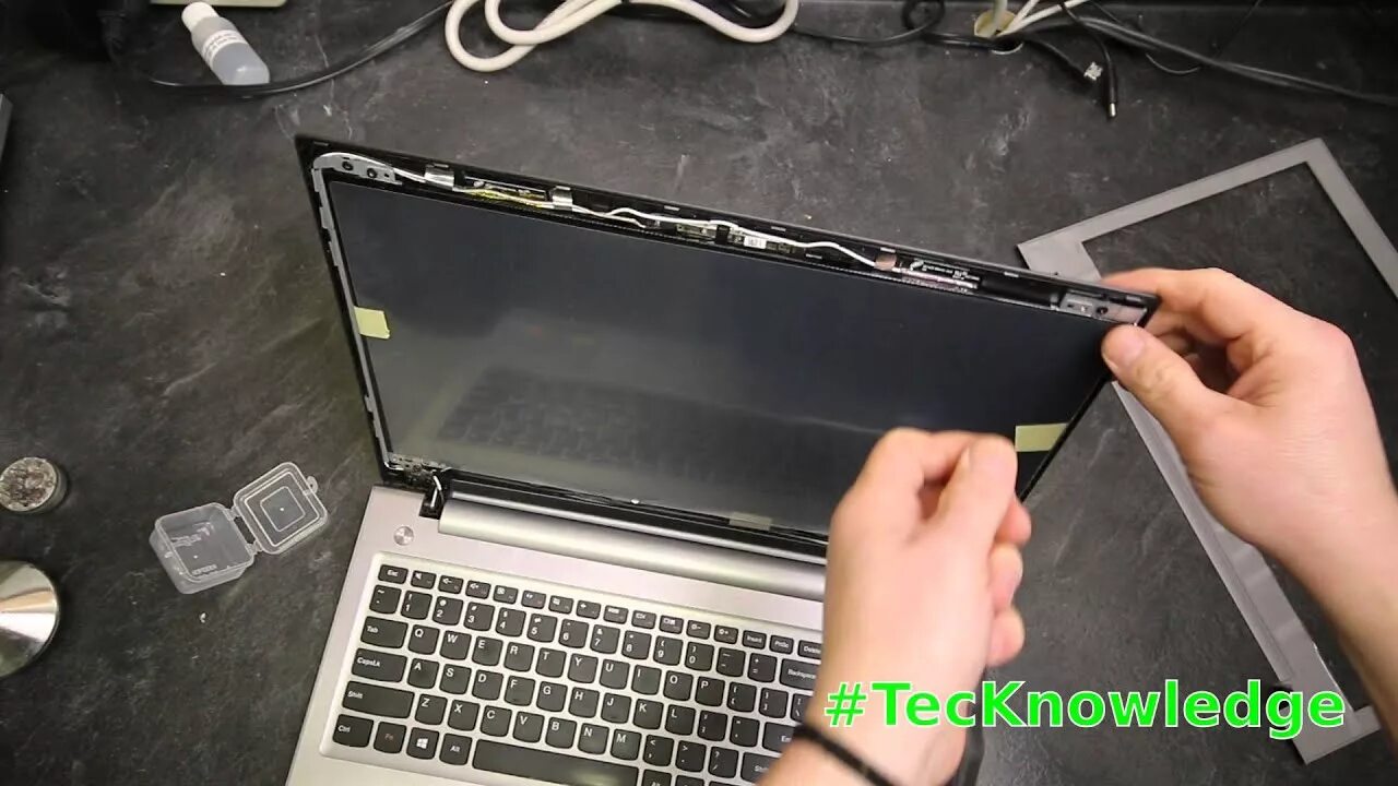 Разборка матрица рт32ато2 2 порядок сборки Lenovo Ideapad Thin Screen LED Screen Replacement #TecKnowledge - YouTube