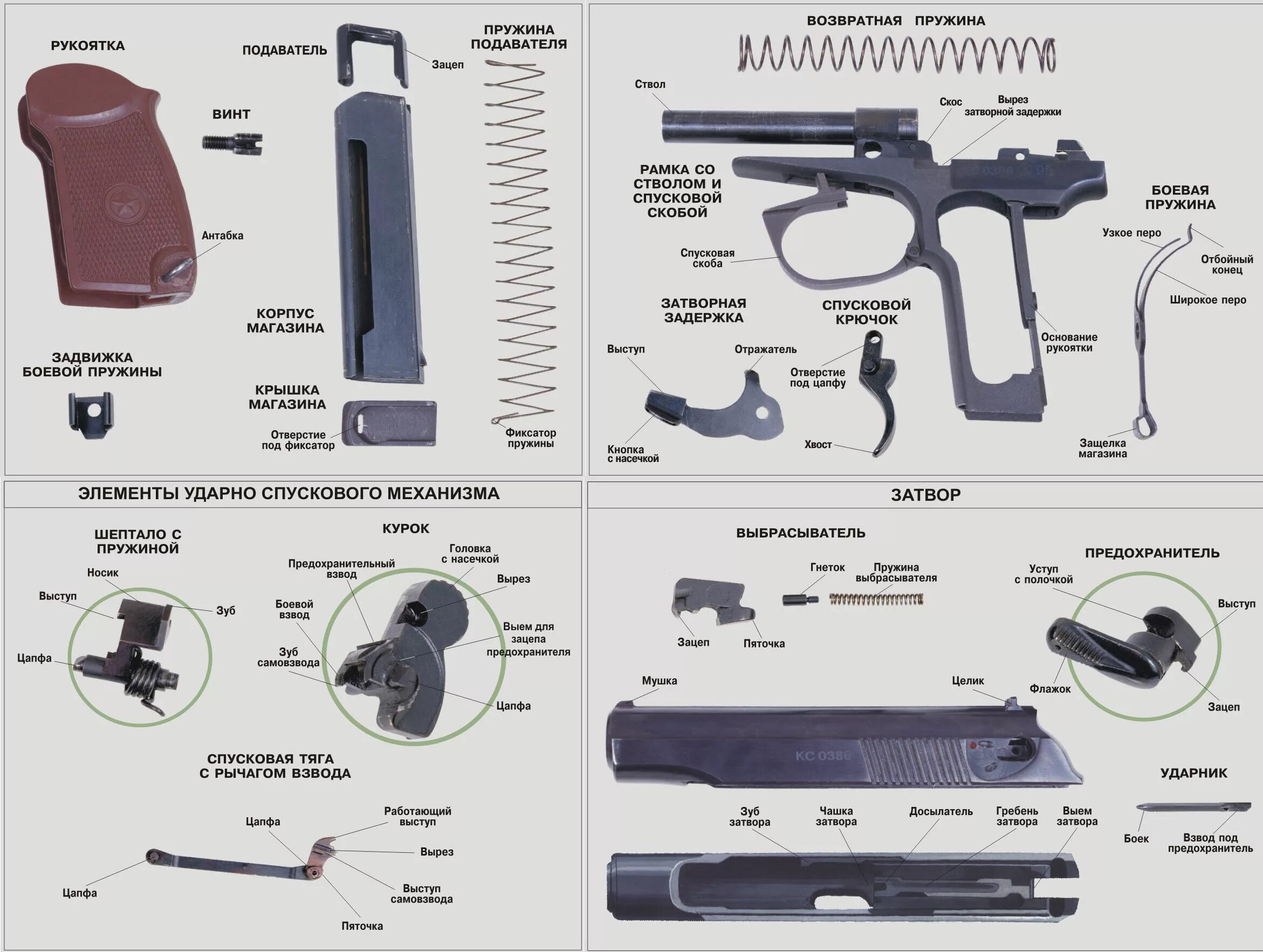 Разборка пистолета макарова порядок Пистолет Макарова / ПМ. Обзор, фото, видео, характеристики.