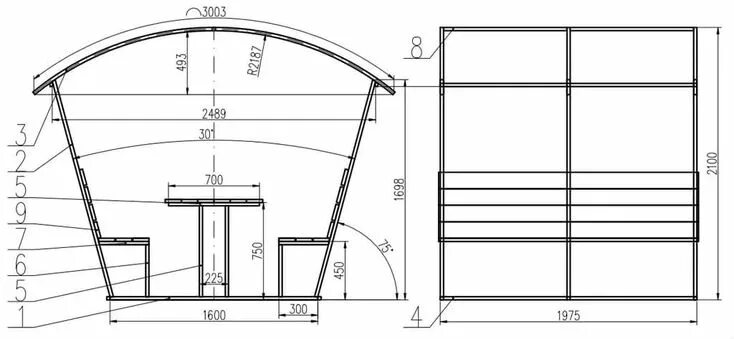 Разборная беседка из профильной трубы своими руками беседка размеры чертежи: 4 тыс изображений найдено в Яндекс.Картинках Беседка, М