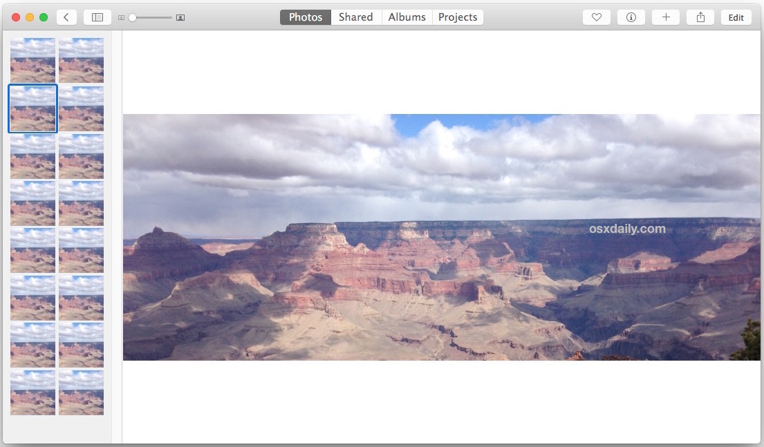 Разделить фото на 16 Browse Many Images Easier with Split View in Photos for Mac OS X