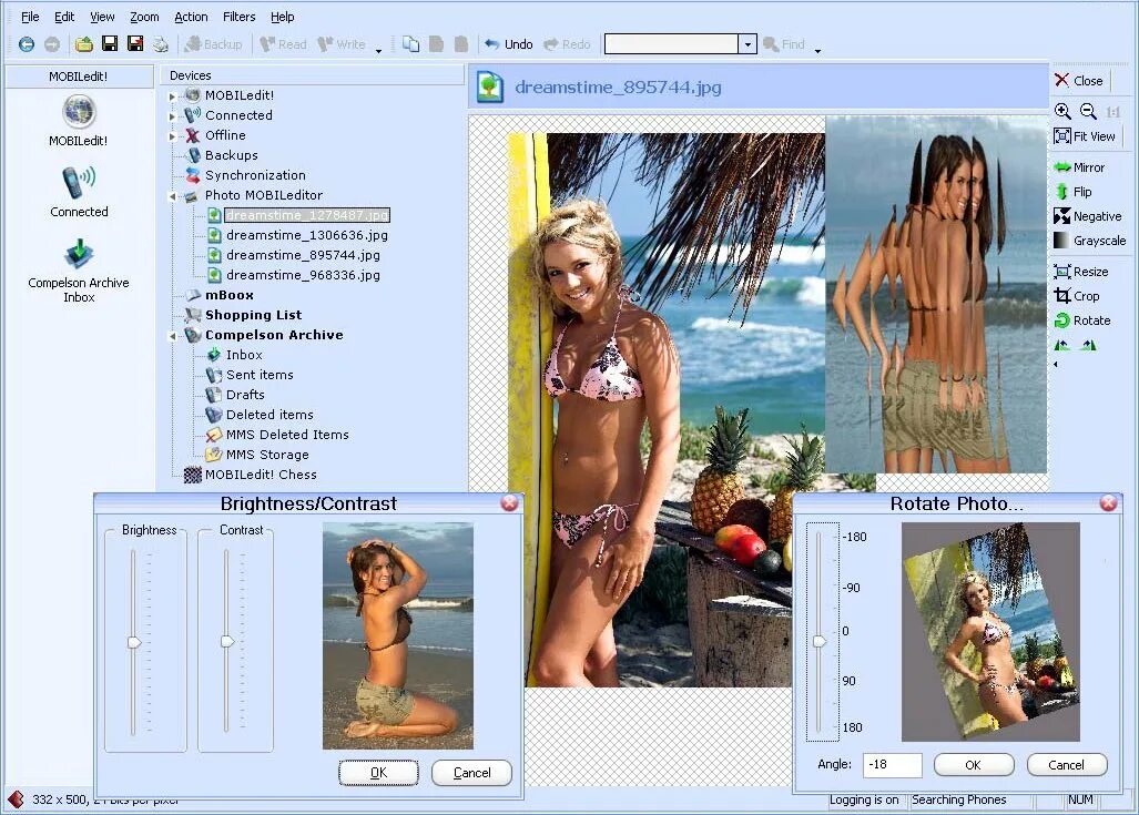 Раздеть фото инструмент MOBILedit 2.99.0.18 - скачать бесплатно MOBILedit 2.99.0.18
