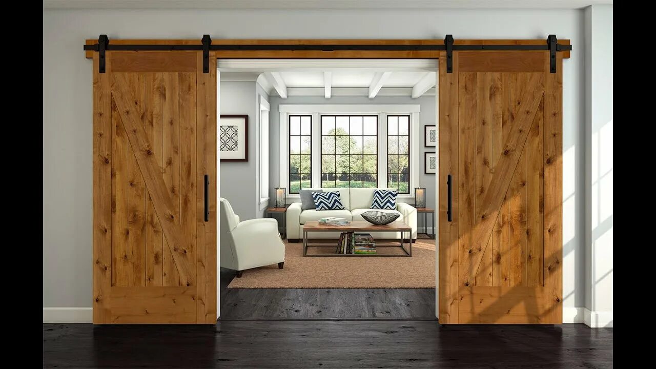 Раздвижная дверь своими руками в домашних Wooden Door Design Ideas - YouTube