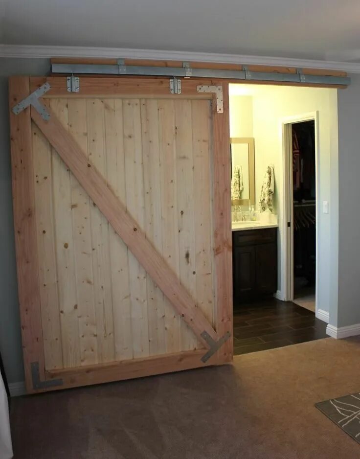 Раздвижная дверь своими руками в домашних условиях Concepts of sliding barn door diy in 2020 Interior barn doors diy, Diy barn door