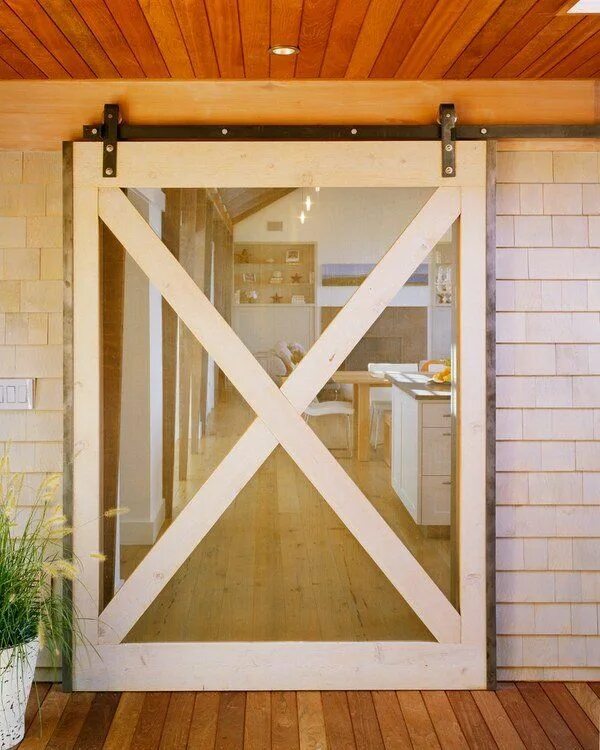 Раздвижная на дачу своими руками wood screen doors sliding barn door beach style entry porch doors Diy screen doo