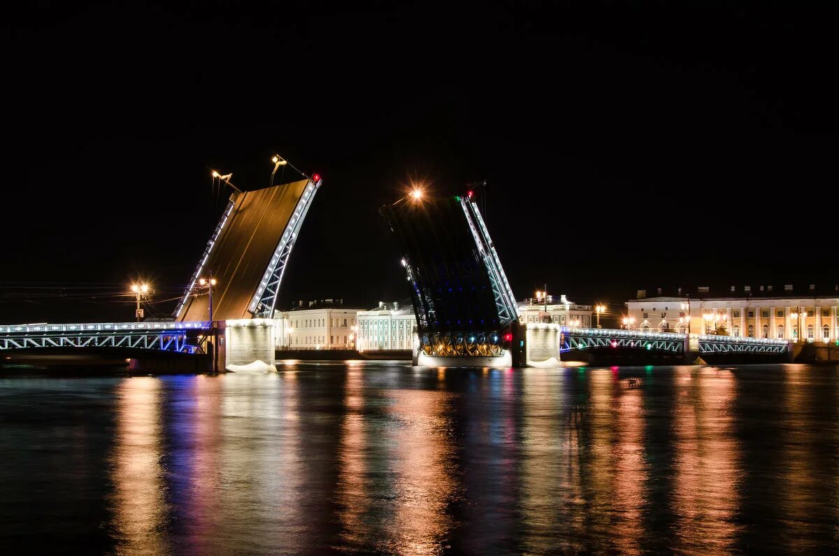 Раздвижной мост в санкт петербурге фото Дворцовый мост :: Андрей Сазанов - Социальная сеть ФотоКто