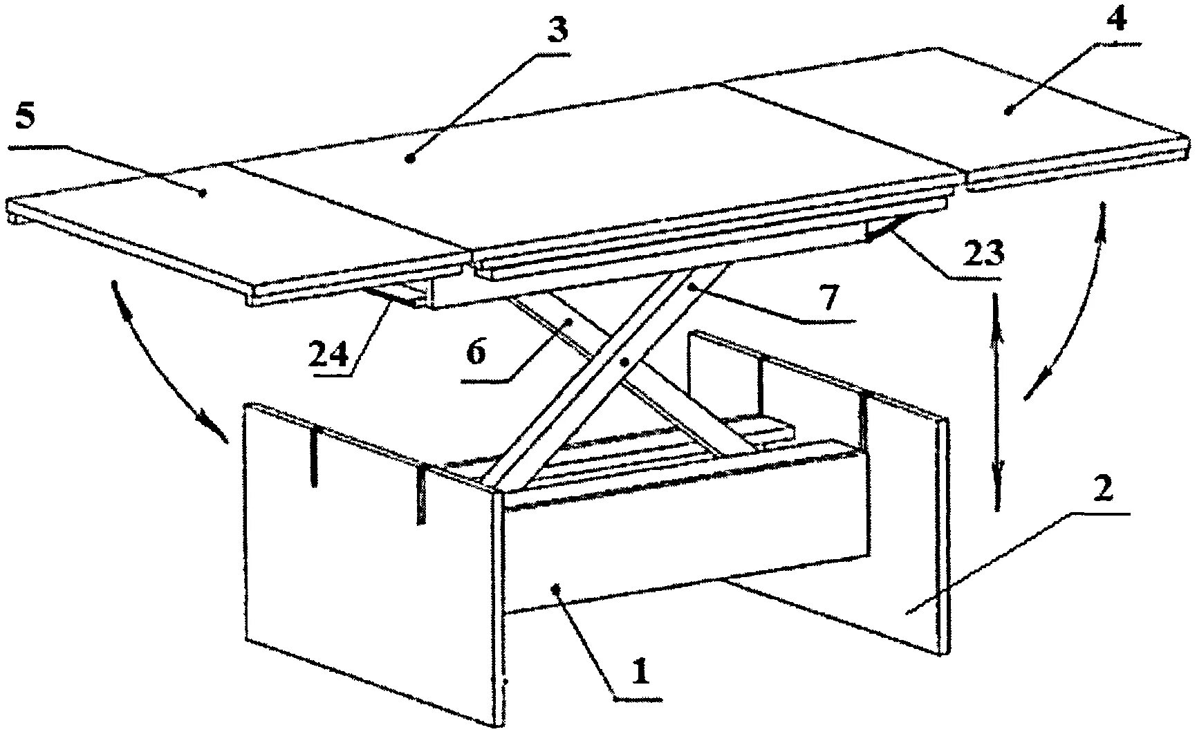 Раздвижной стол своими руками чертежи и схемы RU128080U1 - TABLE-TRANSFORMER "ACROBAT"