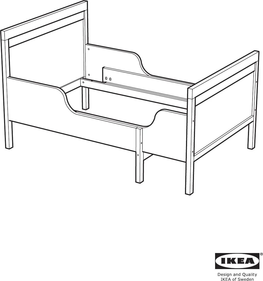 Раздвижные кровати икеа инструкция по сборке Manual Ikea 390.416.60 Sundvik (page 1 of 16) (All languages)