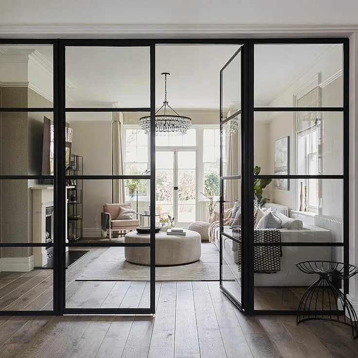 Раздвижные перегородки в стиле лофт Pin by Bingley on Belgian Design Style Glass doors interior, French doors interi