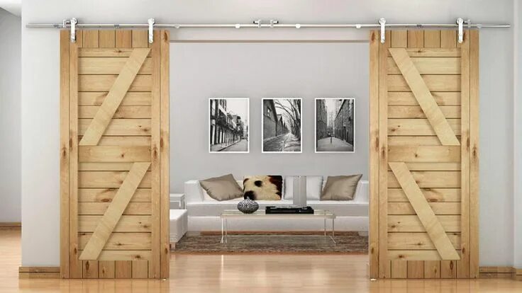 Раздвижные самодельные Ideas of How To Introduce Barn Doors In A Modern Home Внутренние двери сарая, Ра