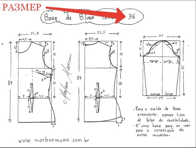 Размер 52 женский выкройка бесплатно Готовые выкройки Moldes de blusas, Moldes de camisetas, Padrões de blusa