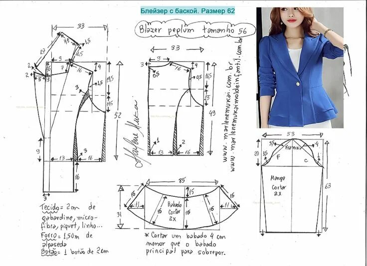 Размер 52 женский выкройка бесплатно Швейная комната. Лучшие выкройки! Выкройка куртки, Образец моды, Одежда