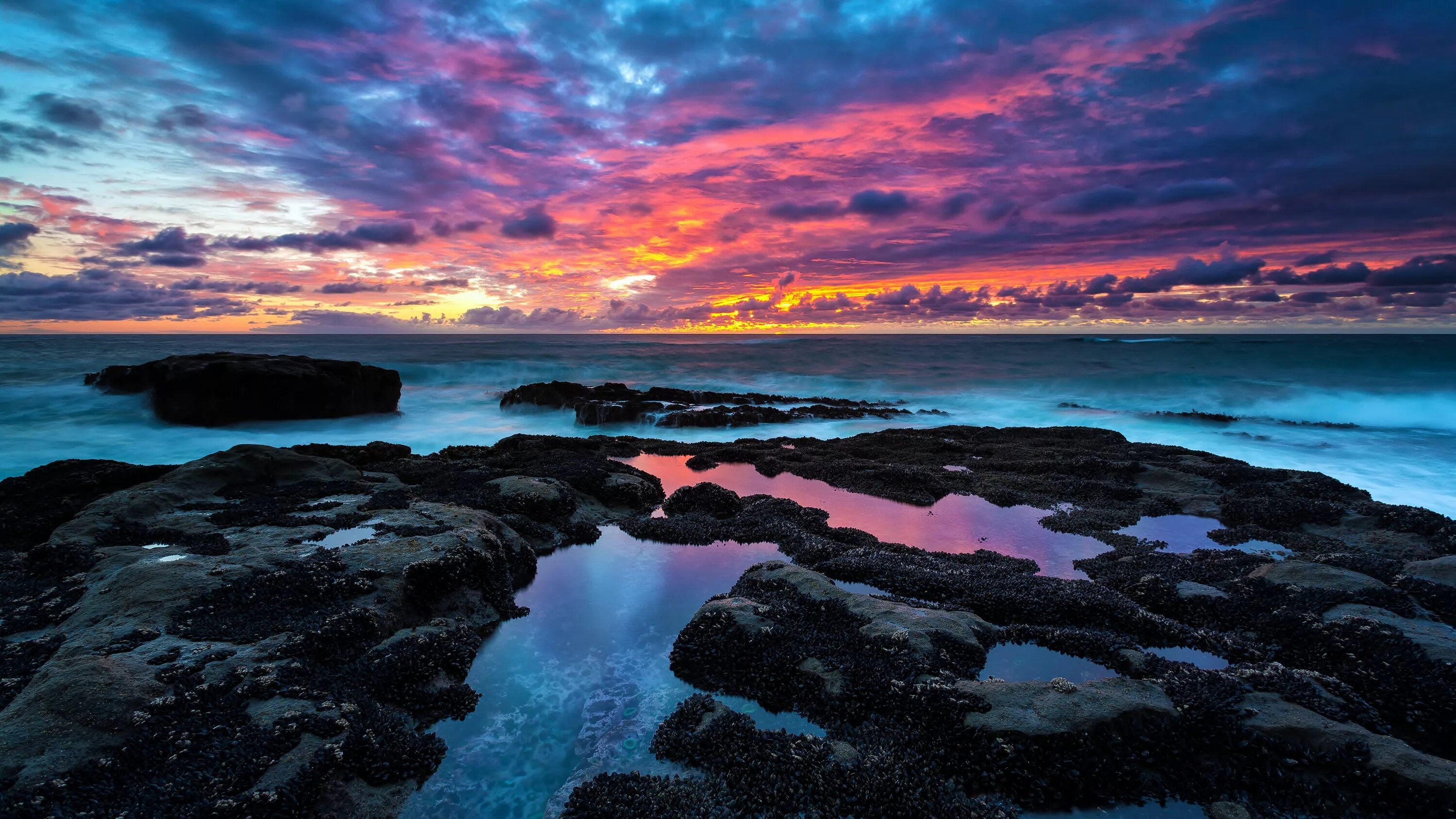 Размер фото для обоев на рабочий стол Cloud Horizon Ocean Sea SkyHD WALLPAPER - KDE Store