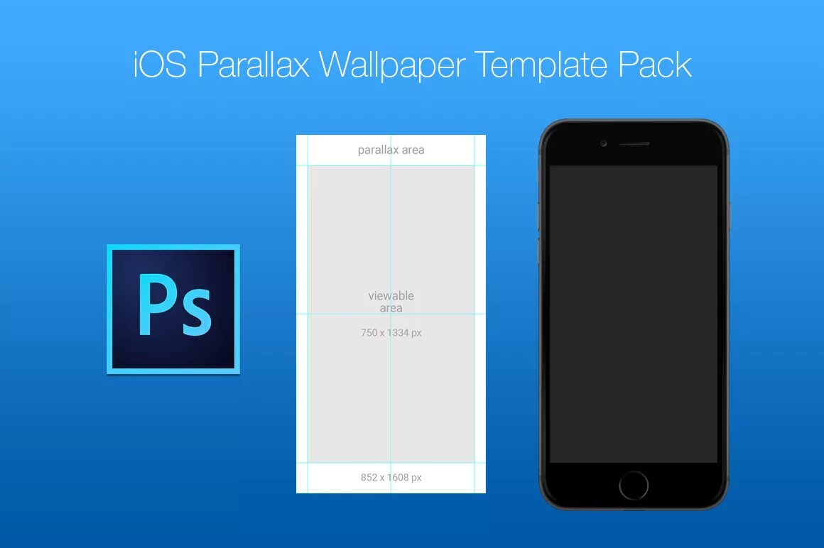 Размер фото на обои айфон Free iOS Parallax Wallpaper Template Pack :: Behance