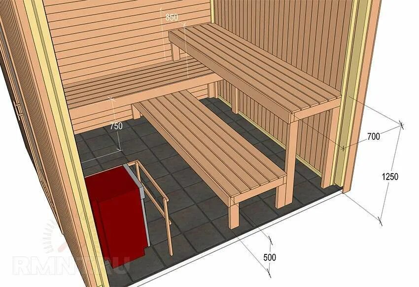Размер парилок в бане фото Чертежи полков в баню Парилка, Декор для комнат спа, Сауна