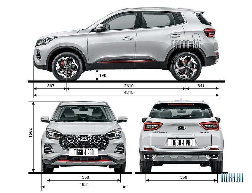 Размер передних шторок чери тигго фото Chery Tiggo 4 Pro с пробегом 2021 - 2024 Otoba.ru