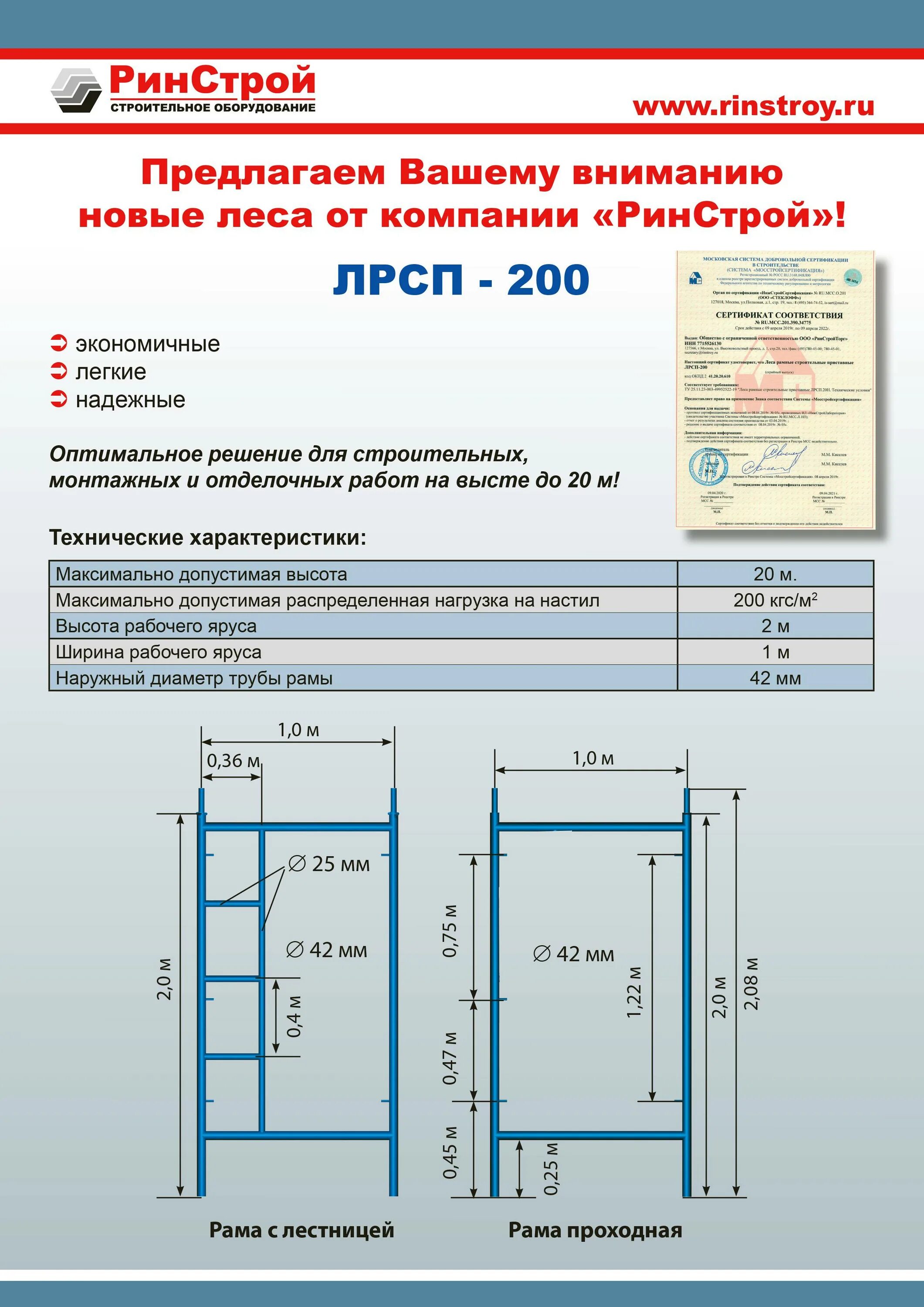 Размер строительных лесов фото Строительные рамные леса ЛРСП. Размеры и ГОСТ